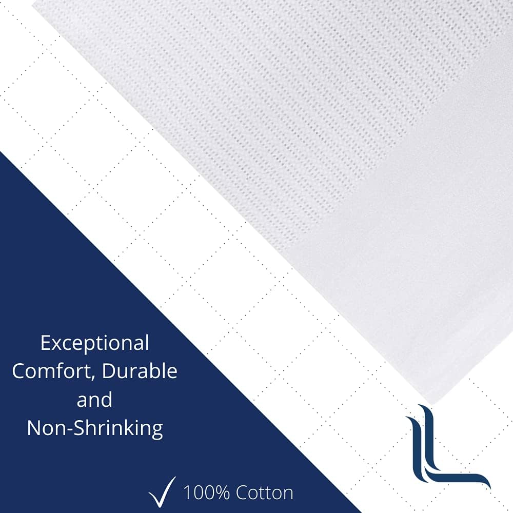 Linteum Textile Hospital Thermal Blanket 66x90 Inch 100% Cotton Breathable Soft and Cozy Open-Cell Weave Design Bed Blanket for Bed, Couch, Sofa Throw for All Season, 2.5 lb