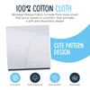 Linteum Textile White Baby Diapers, Reusable Washable Birdseye Pre fold Burp Cloth 6 Ply Shrinkage Control