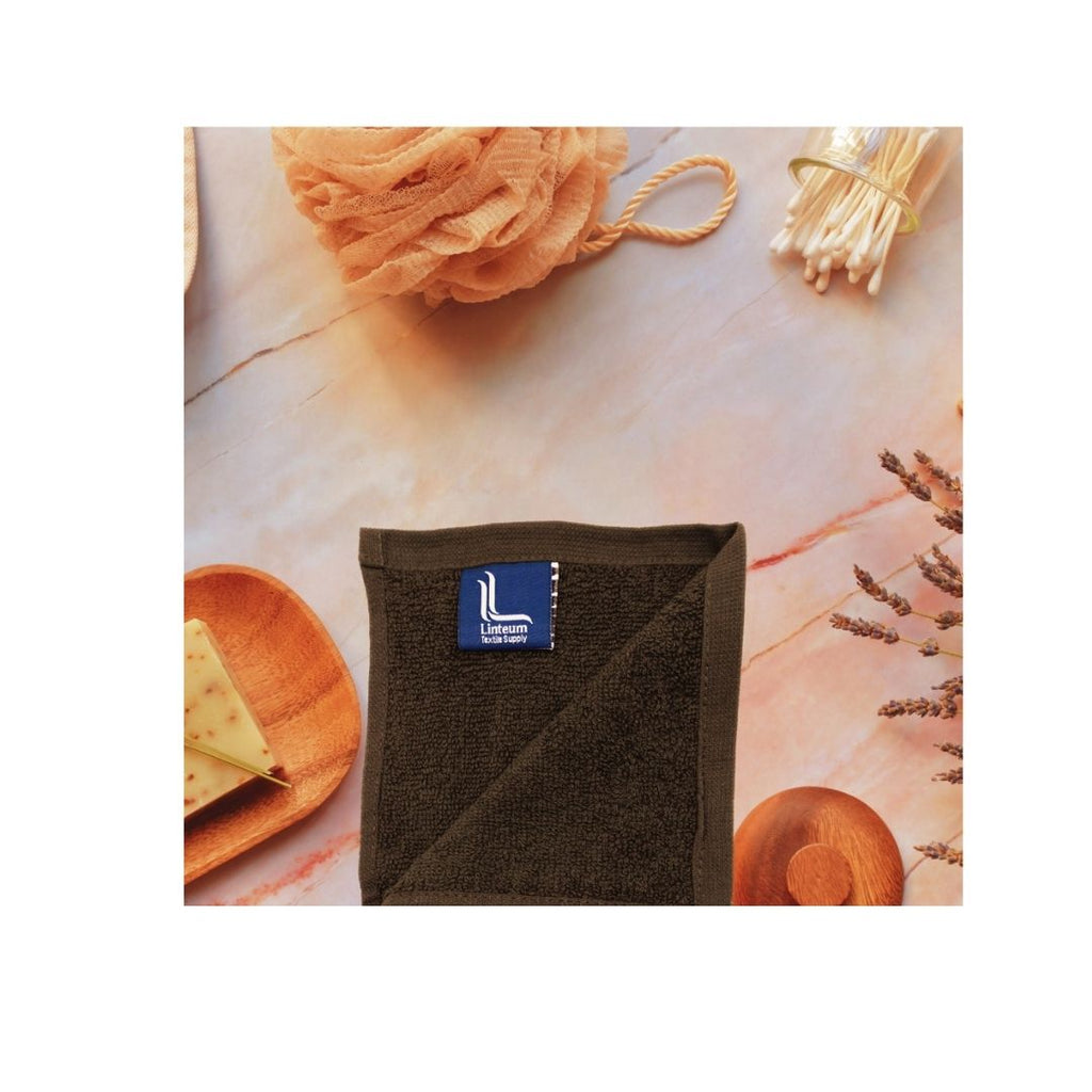Linteum Textile 12 Pack Face Towel Set 100% Soft Cotton 16 Single Ring Spun Premium Durable Washcloths 12x12 Inch
