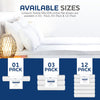 Linteum Textile Supply White Bed Sheet – 66x104 Soft and Comfortable Twin Size Flat Percale Sheets 180 Thread Count Top Sheets for Home, Hospitals, Spas & Rental Properties