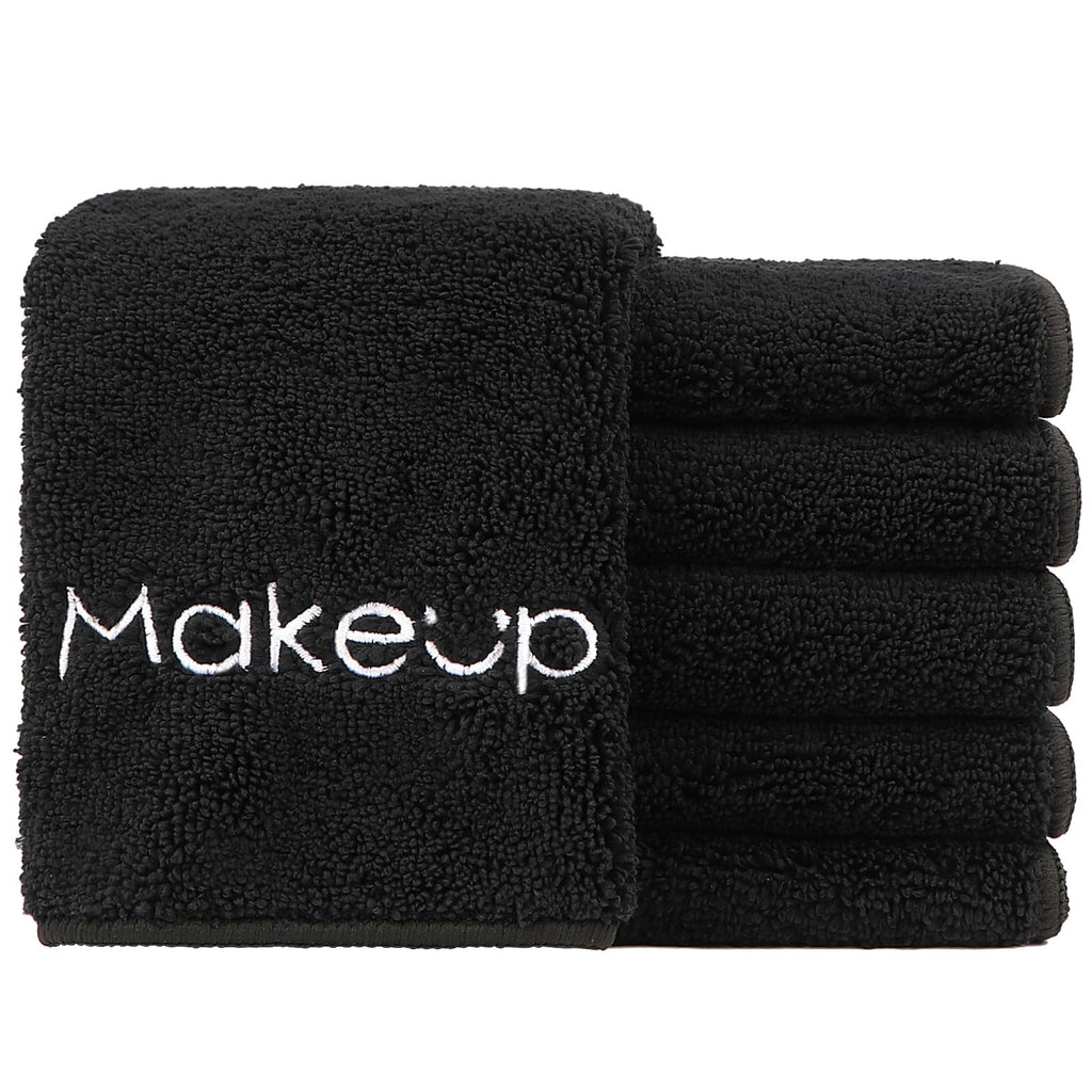 Linteum Textile Makeup Remover Wash Cloth (13x13, 12 Pack), Soft Quick Dry, Fingertip Face Towel Washcloths for Hand and Make Up
