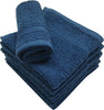 Linteum Textile 12 Piece Face Towel Set, 12x12 Inch, 100% Soft Cotton 16 Single Ring Spun Washcloths Absorbent Durable Face Towel