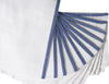 Linteum Textile Kitchen Towel Rag with Blue Stripe - 100% Cotton Kitchen Towels, Durable Kitchen Hand Towels, 15" x 25" Kitchen Dish Towels