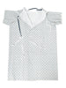 Linteum Textile Supply Cotton Blended Unisex Hospital Gown Back Tie 45" Long Patient Gowns Comfortably Fits Sizes 2XL