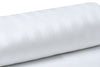 Linteum Textile Polycotton Striped Fitted Sheets, 250 Thread Count, White with Woven White Stripes