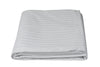 Linteum Textile Polycotton Striped Fitted Sheets, 250 Thread Count, White with Woven White Stripes
