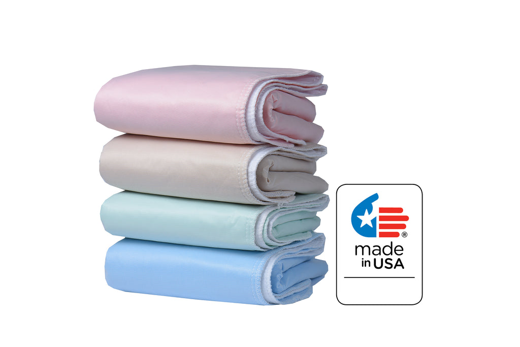 Linteum Textile 34x36 in Washable Reusable UNDERPADS, Made in The USA, Twill Face Fabric, Waterproof Incontinence Bed Pads