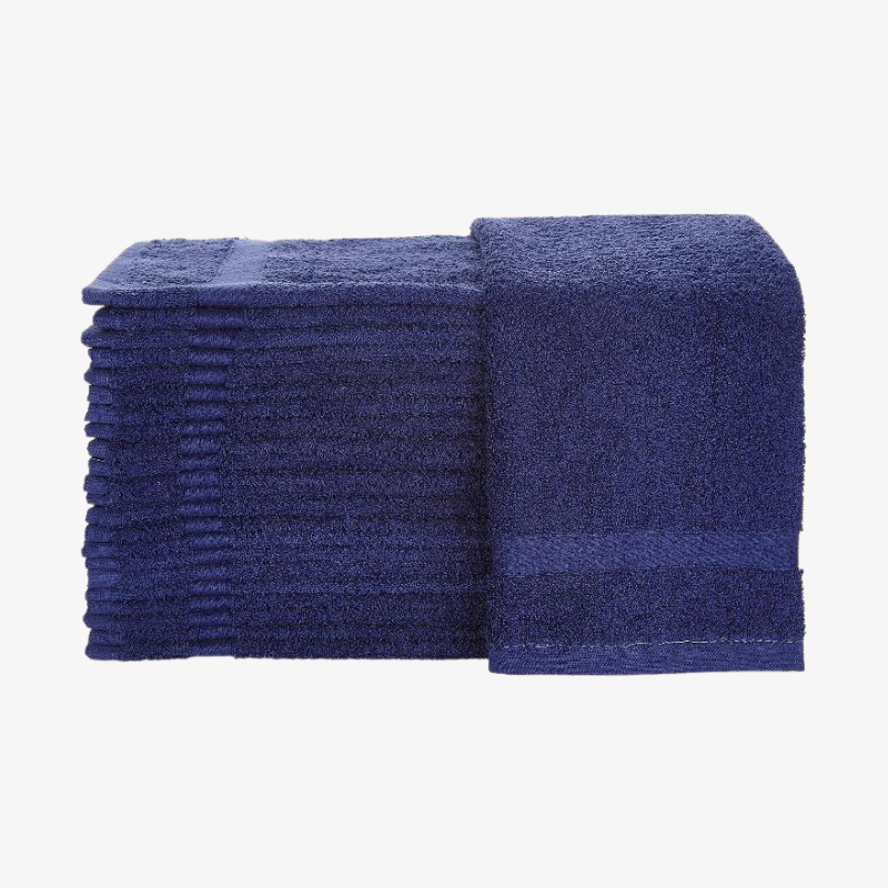 Linteum Textile Kitchen Towel Rag with Blue Stripe - 100% Cotton Kitchen  Towels, Durable Kitchen Hand Towels, 15