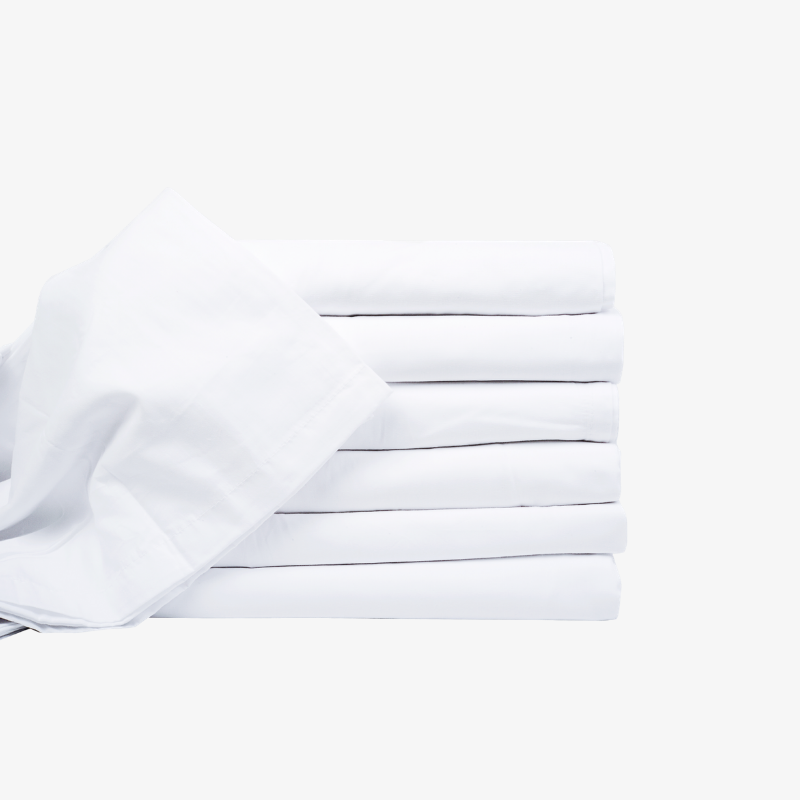 XXL Twin Flat Sheets 66x115 White 180 Thread Count