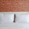 Blended White Striped Pillowcases | 250 Thread Count